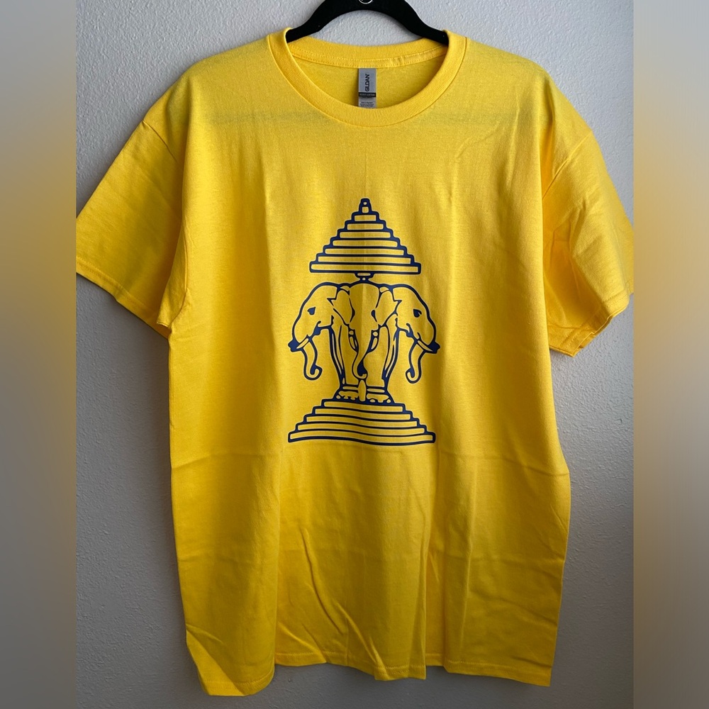 Lao - 3 Elephants T-Shirt Yellow